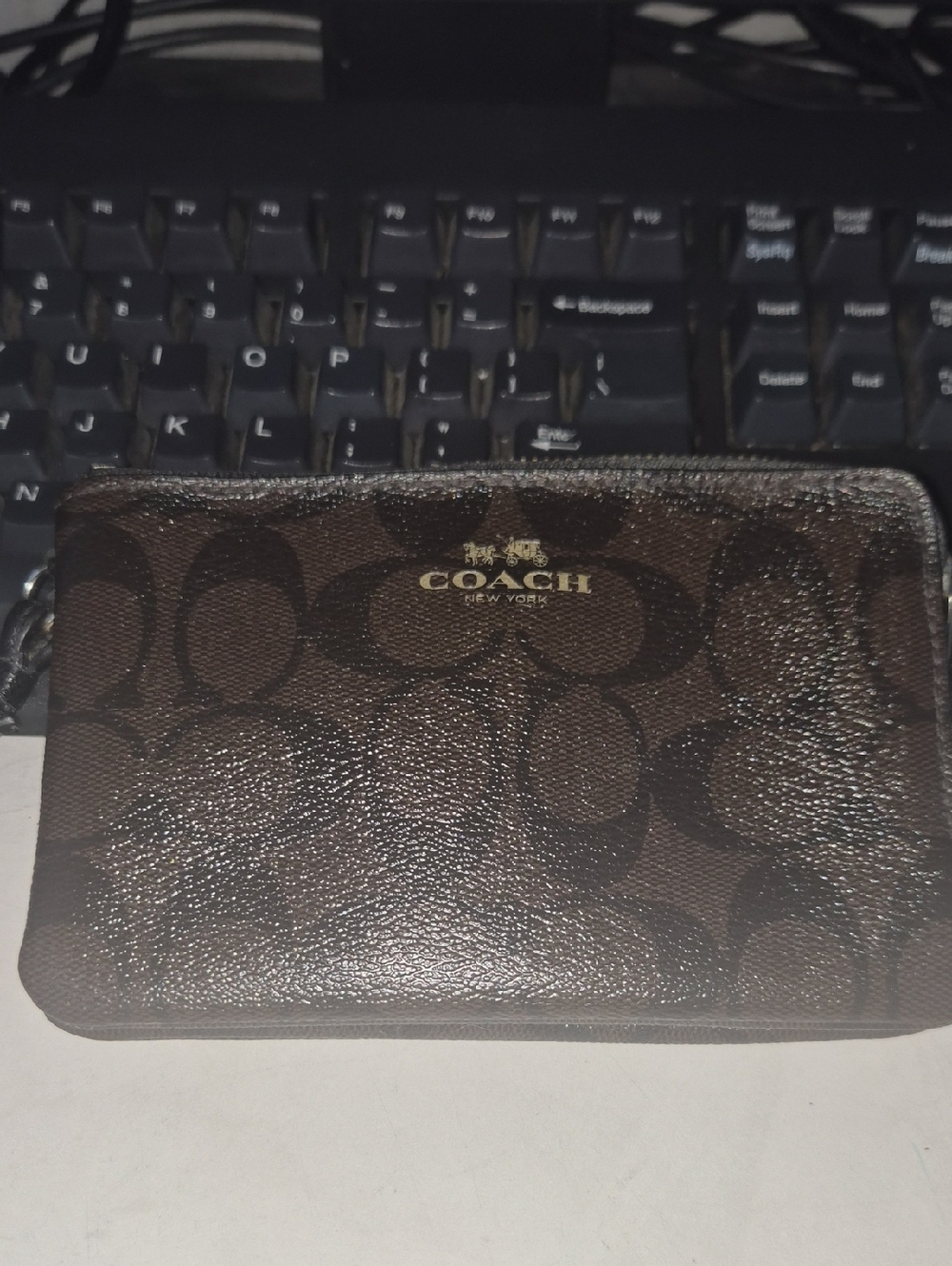 Coach Brown Signature Wrislet